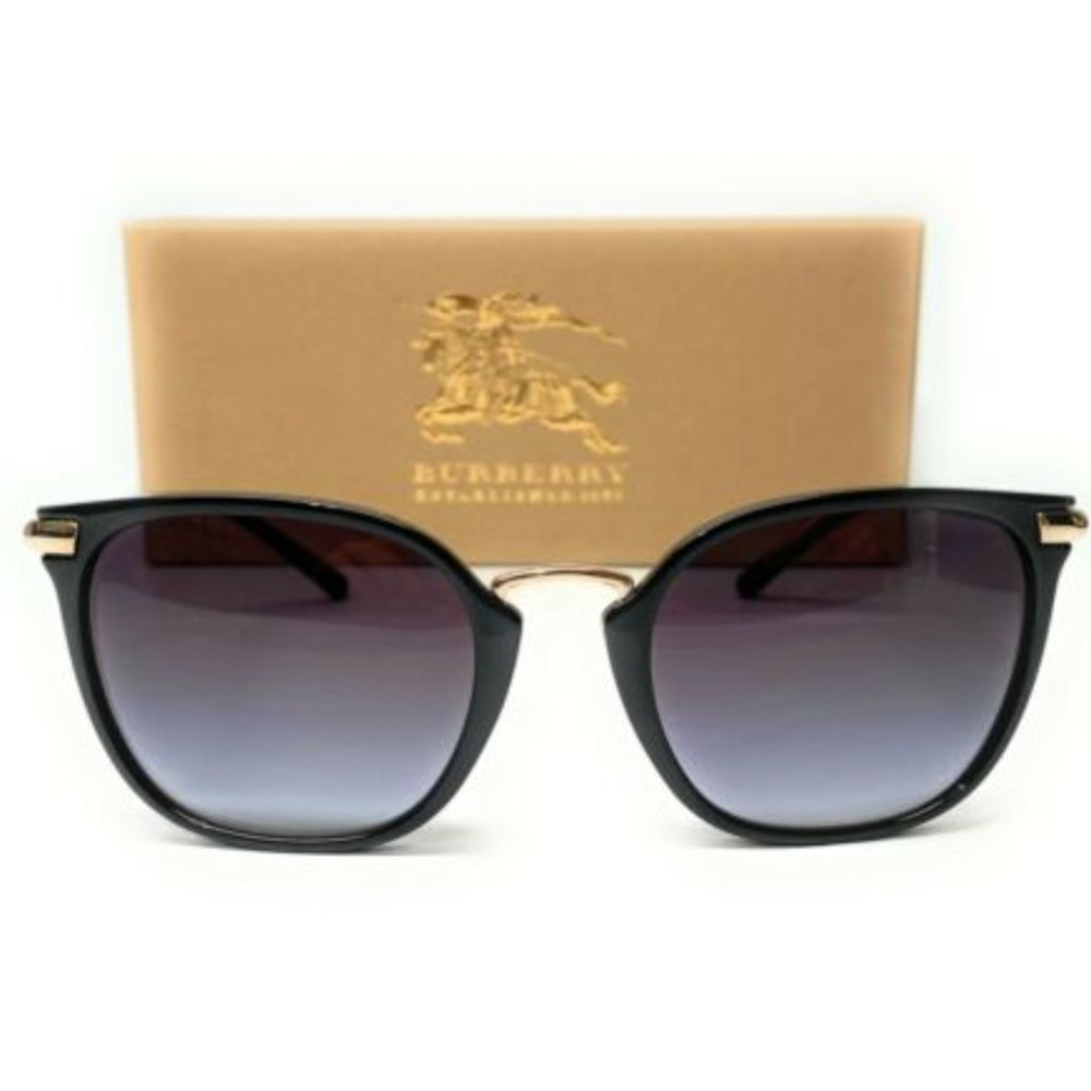 Burberry Women's Black Grey Gradient Sunglasses! - Picture 2 of 4